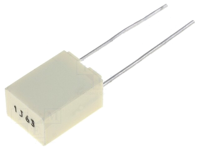 Condensator: polyester; 1uF; 40VAC; 63VDC; 5mm; ±5%; 7,2x5x10mm Condensator: polyester; 1uF; 40VAC; 63VDC; 5mm; ±5%; 7,2x5x10mm